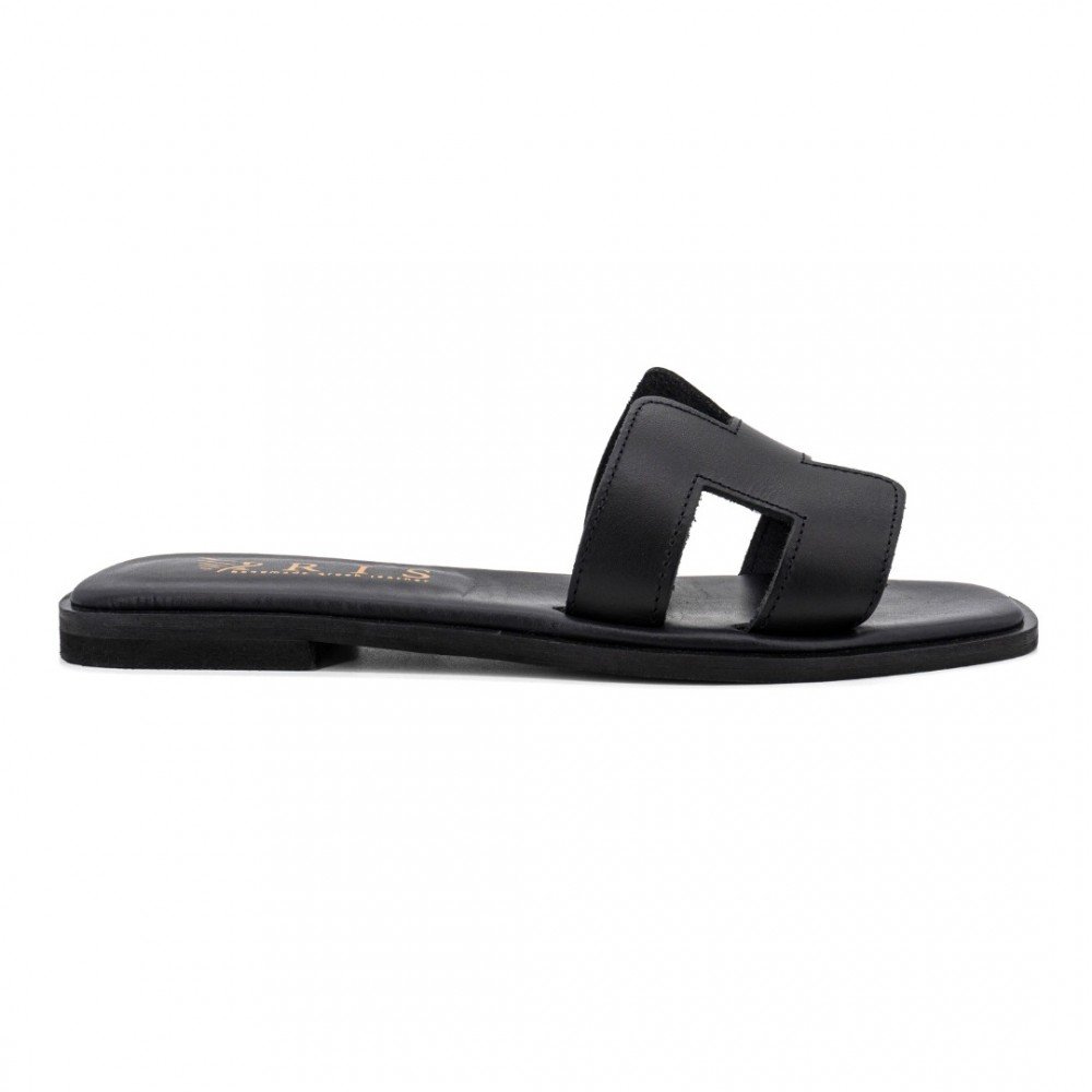 Women Premium Quality Leather Sandals Iris 8/9 PR, Black