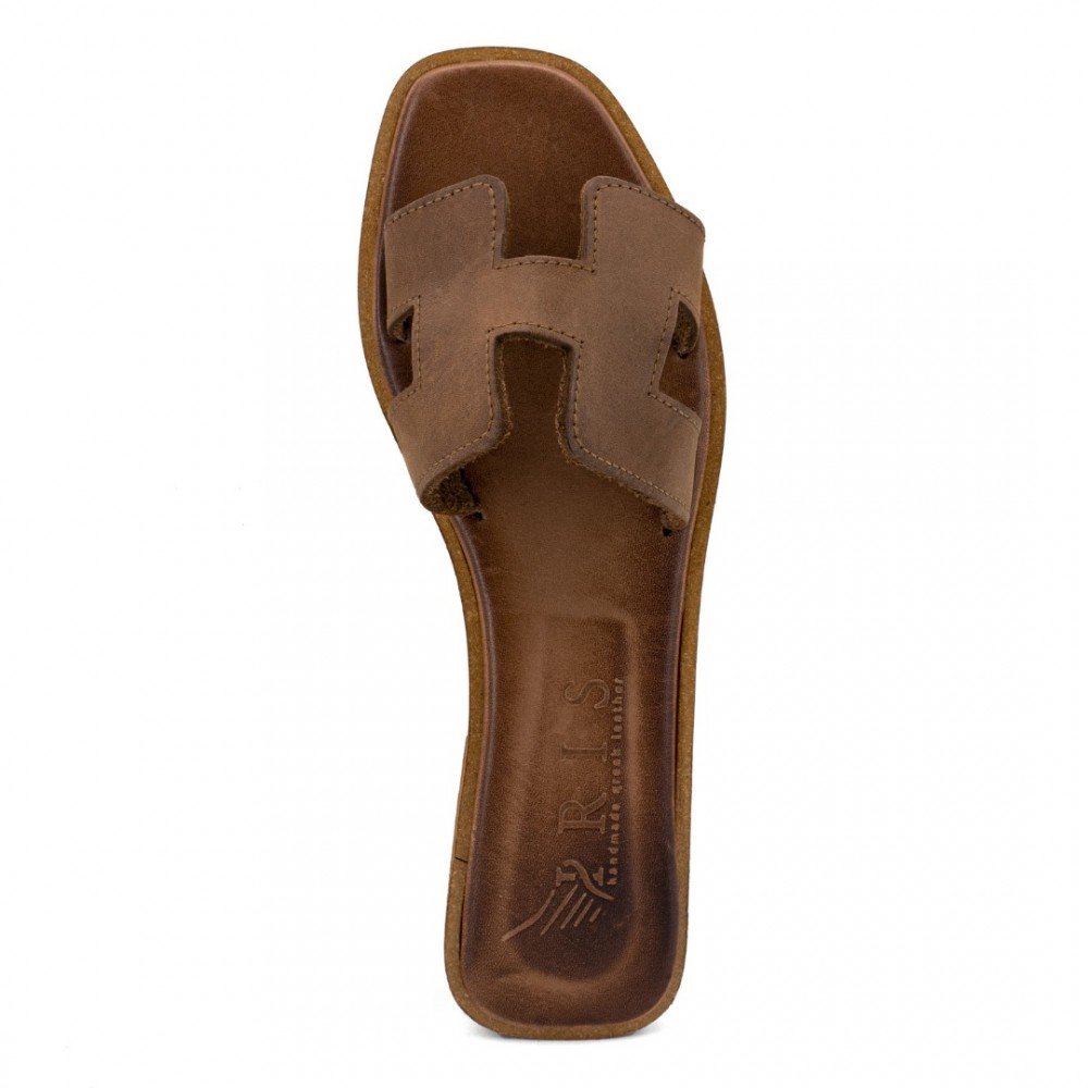 Women Premium Quality Leather Sandals Iris 8/9 PR, Brown