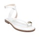 Women Premium Quality Leather Sandals Iris YVETTE, White Women Premium Quality Leather Sandals Iris YVETTE, White