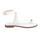 Women Premium Quality Leather Sandals Iris YVETTE, White Women Premium Quality Leather Sandals Iris YVETTE, White
