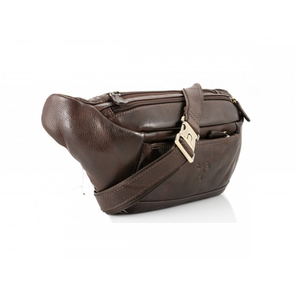 Δερμάτινο Τσαντάκι Μέσης Κίον WS-99842, Καφέ