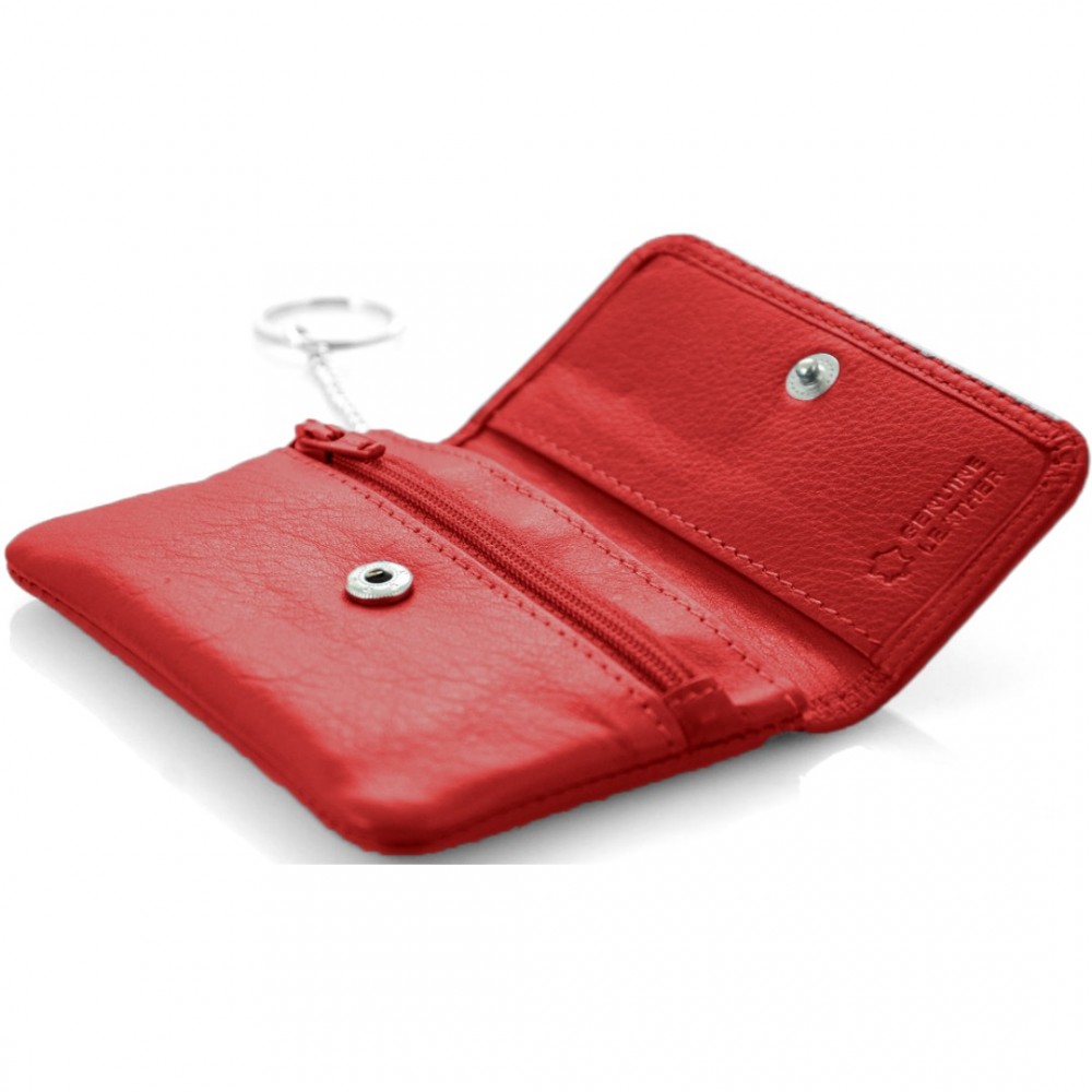 Leather Wallet-Key Holder Kion AG-81, Red