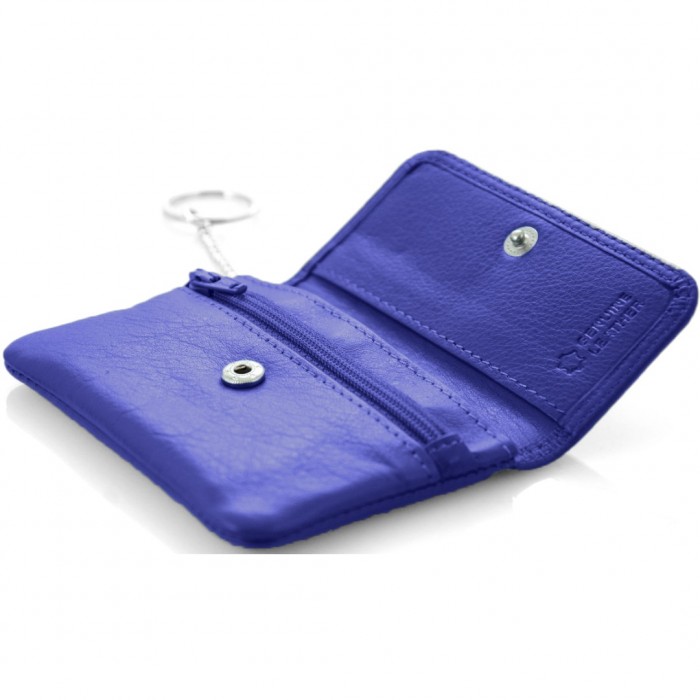 Leather Wallet-Key Holder Kion AG-81, Blue