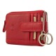 Leather Wallet-Key Holder Kion D-26, Red