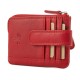 Leather Wallet-Key Holder Kion D-26, Red