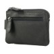 Leather Wallet-Key Holder Kion D-26, Black