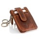 Leather Wallet-Key Holder Kion D-26 Kara, Brown