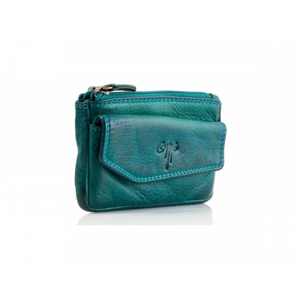 Leather Wallet-Key Holder Kion WS-NS-1020, Turquoise