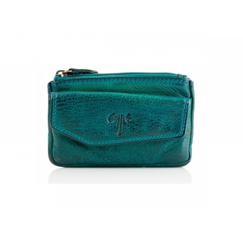 Leather Wallet-Key Holder Kion WS-NS-1020, Turquoise