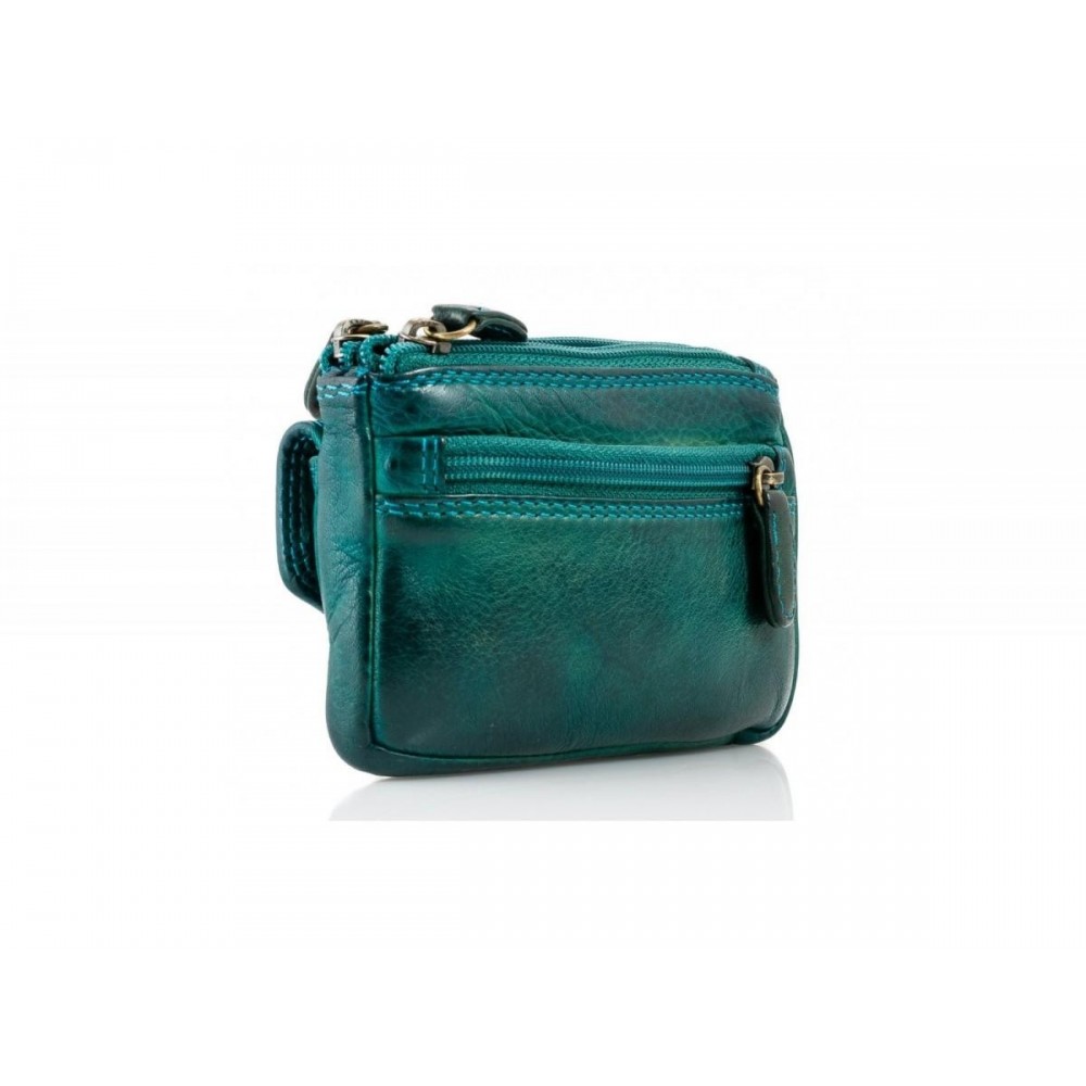 Leather Wallet-Key Holder Kion WS-NS-1020, Turquoise