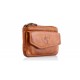 Leather Wallet-Key Holder Kion WS-NS-1020, Cognac