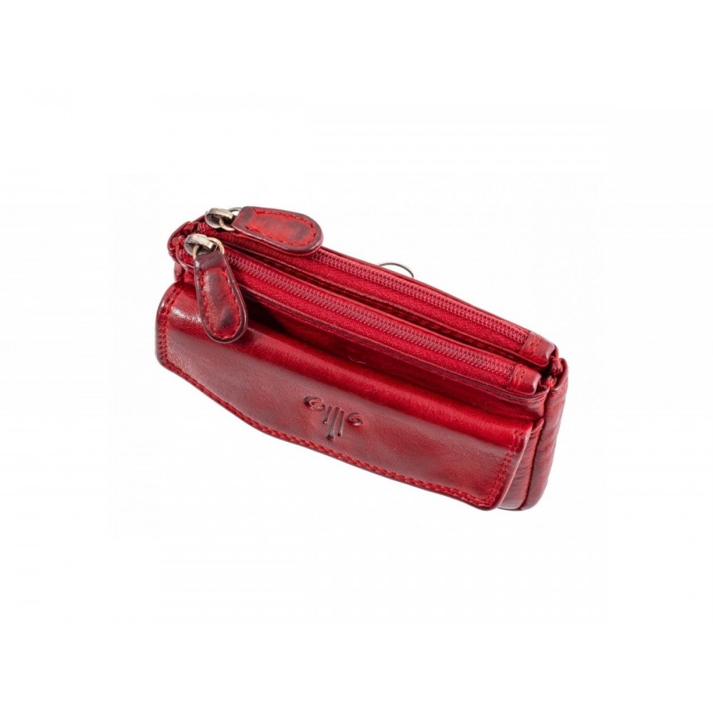 Leather Wallet-Key Holder Kion WS-NS-1020, Red