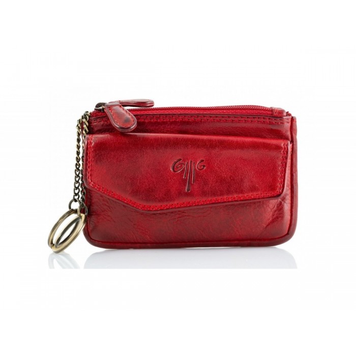 Leather Wallet-Key Holder Kion WS-NS-1020, Red