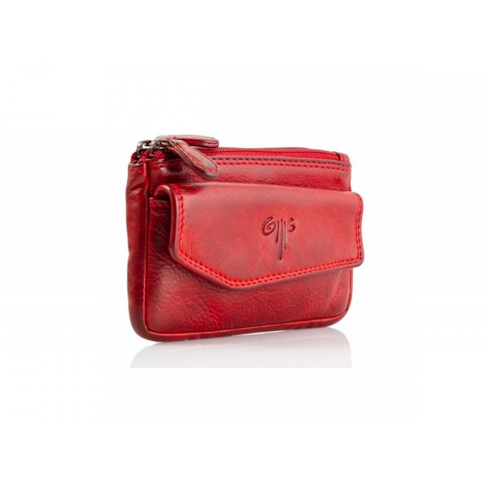 Leather Wallet-Key Holder Kion WS-NS-1020, Red