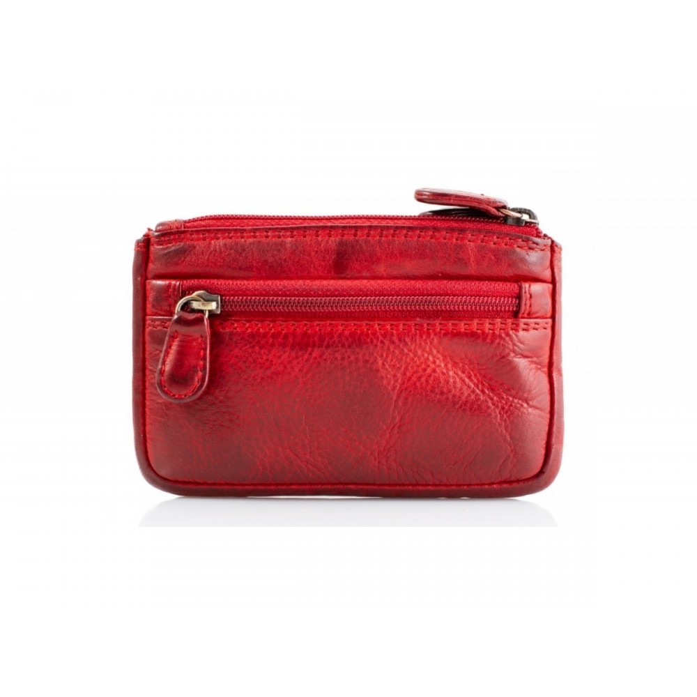 Leather Wallet-Key Holder Kion WS-NS-1020, Red