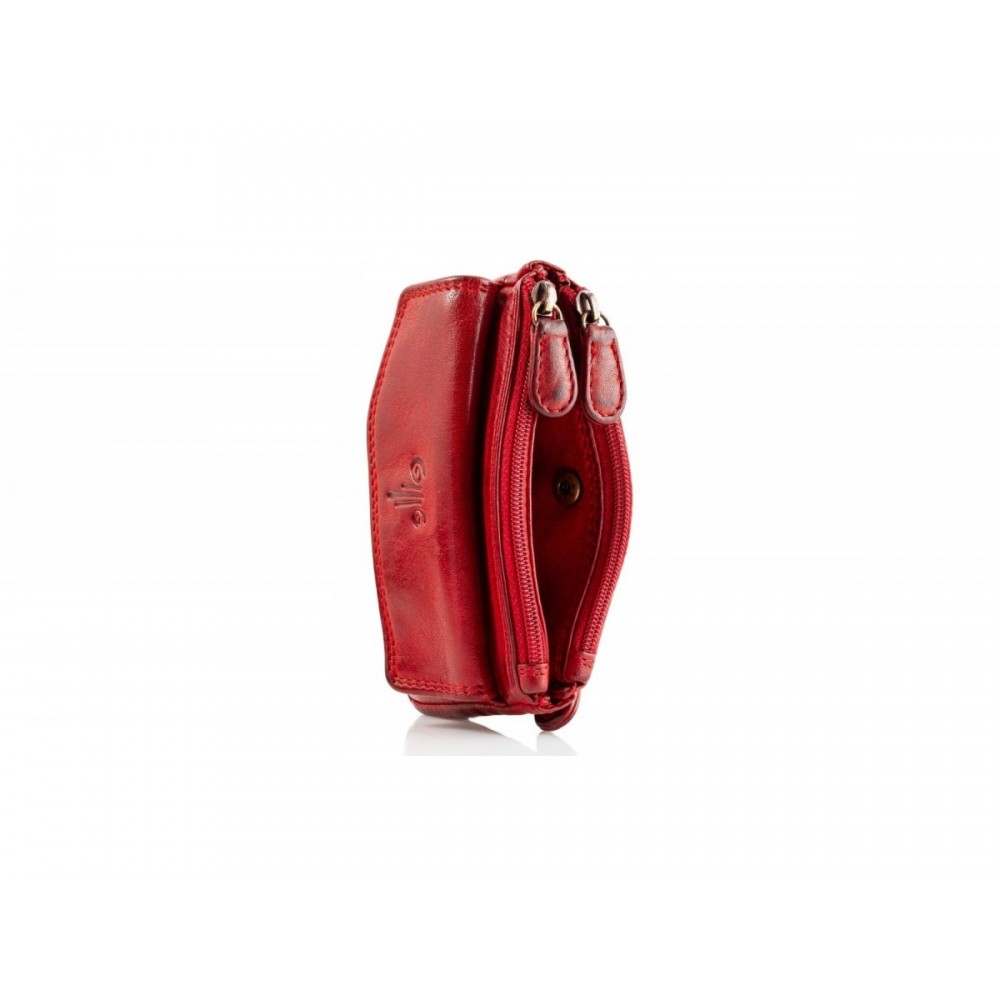 Leather Wallet-Key Holder Kion WS-NS-1020, Red