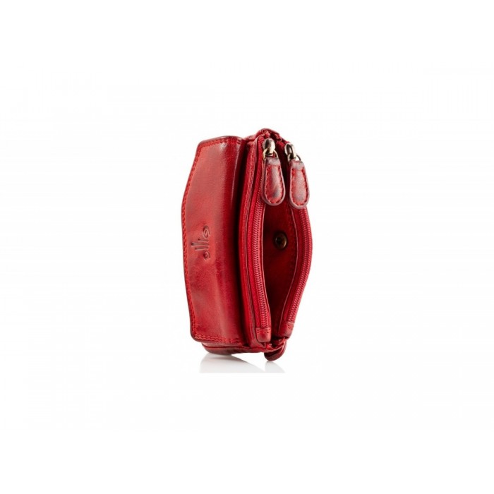 Leather Wallet-Key Holder Kion WS-NS-1020, Red