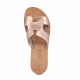 Women Leather Sandals Klimatsakis 37, Bronze