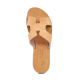 Women Leather Sandals Klimatsakis 37, Natural Women Leather Sandals Klimatsakis 37, Natural