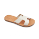 Women Leather Sandals Klimatsakis 37, White