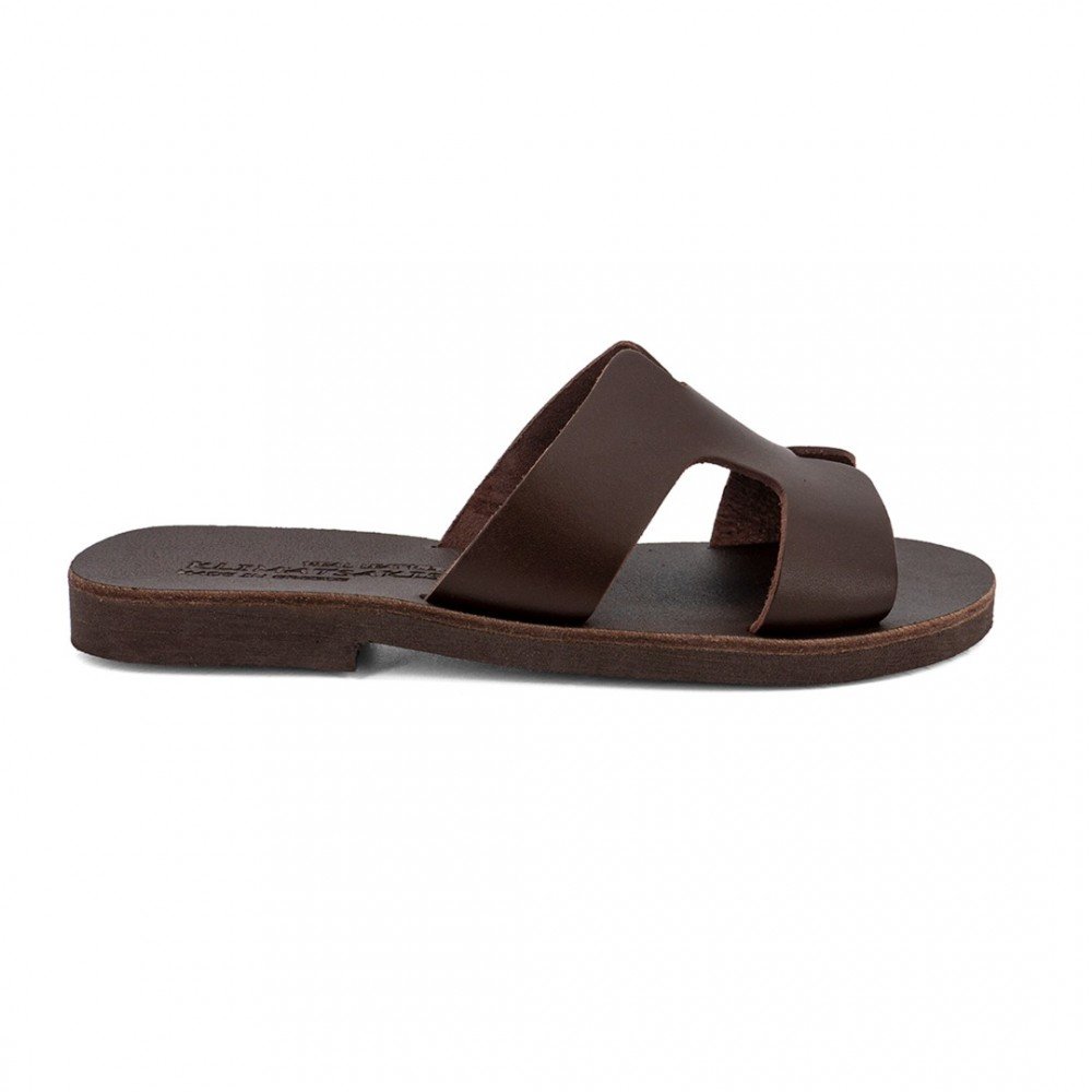 Women Leather Sandals Klimatsakis 37, Brown Women Leather Sandals Klimatsakis 37, Brown
