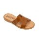 Women Leather Sandals Klimatsakis 37VM, Honey Brown Women Leather Sandals Klimatsakis 37VM, Honey Brown