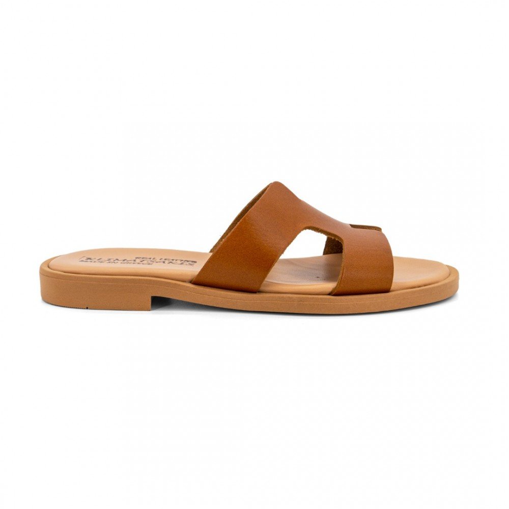 Women Leather Sandals Klimatsakis 37VM, Honey Brown Women Leather Sandals Klimatsakis 37VM, Honey Brown