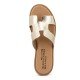 Women Leather Sandals Klimatsakis 37VM, Gold Women Leather Sandals Klimatsakis 37VM, Gold