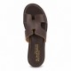 Women Leather Sandals Klimatsakis 37VM, Brown