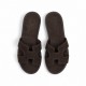 Women Leather Sandals Klimatsakis 37VM Suede, Brown