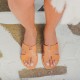 Women Leather Sandals Klimatsakis 37, Brown Women Leather Sandals Klimatsakis 37, Brown