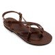 Women Leather Sandals Kouros 14/8, Brown Women Leather Sandals Kouros 14/8, Brown