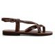 Women Leather Sandals Kouros 14/8, Brown Women Leather Sandals Kouros 14/8, Brown