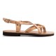 Women Leather Sandals Kouros 14/8, Natural Women Leather Sandals Kouros 14/8, Natural
