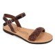 Women Leather Sandals Kouros 16/9, Brown Women Leather Sandals Kouros 16/9, Brown