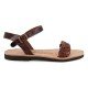 Women Leather Sandals Kouros 16/9, Brown Women Leather Sandals Kouros 16/9, Brown