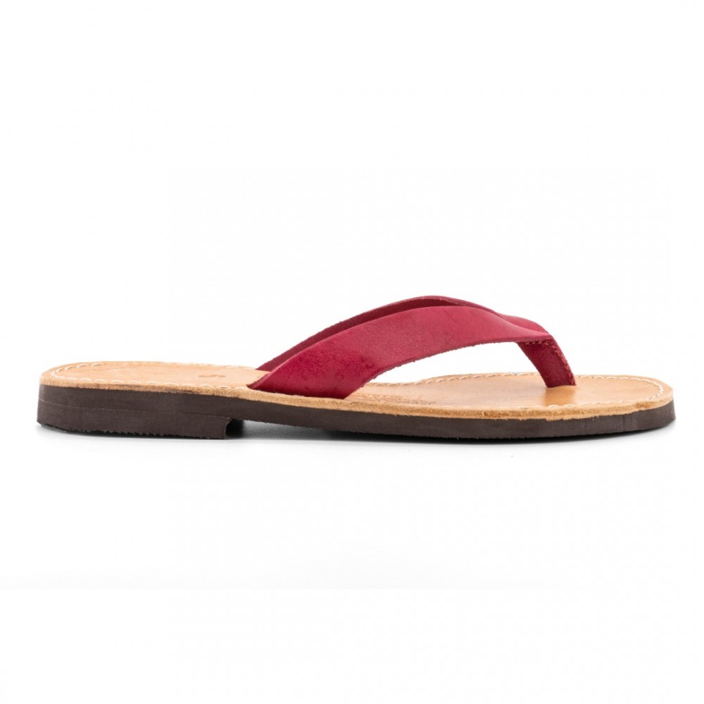 Women Leather Sandals Kouros 16, Fuchsia