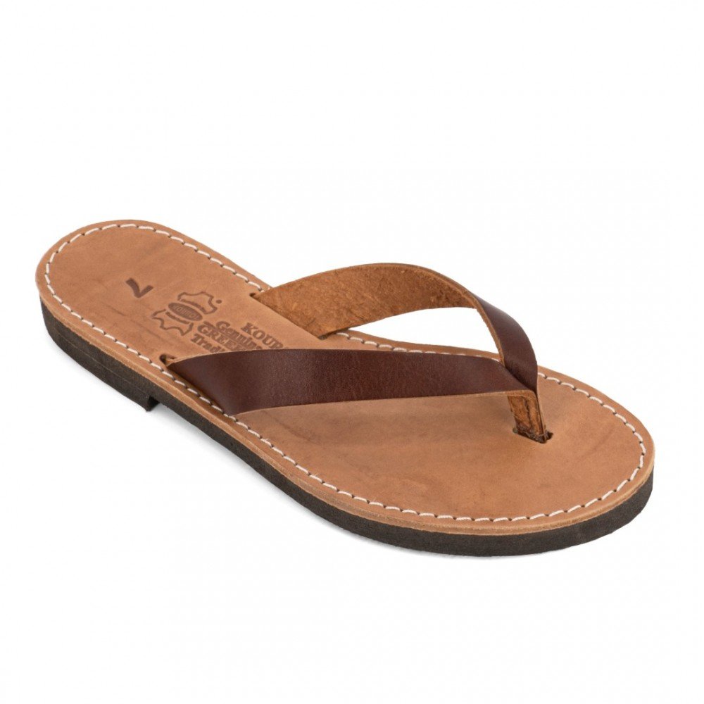 Women Leather Sandals Kouros 16, Brown Women Leather Sandals Kouros 16, Brown