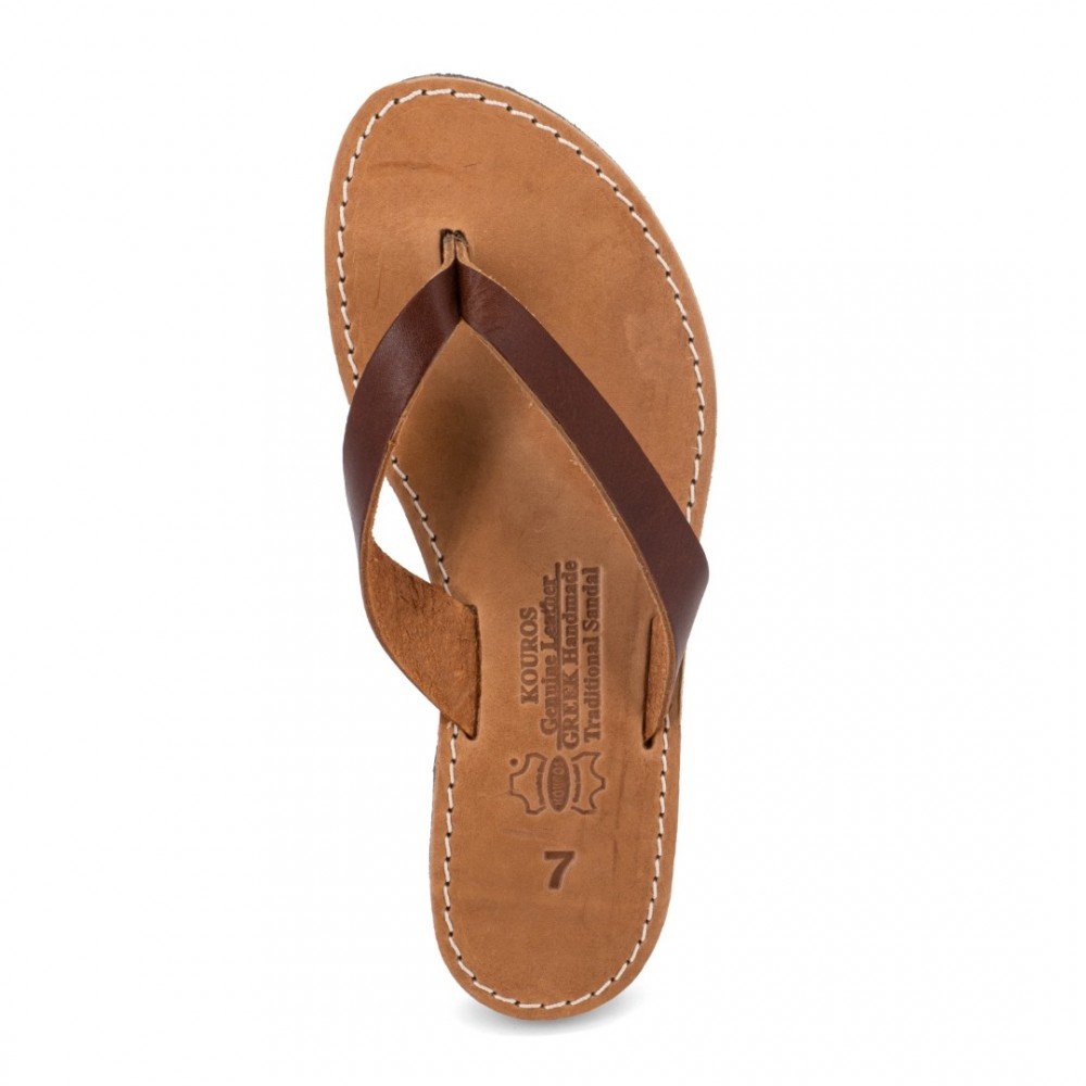 Women Leather Sandals Kouros 16, Brown Women Leather Sandals Kouros 16, Brown