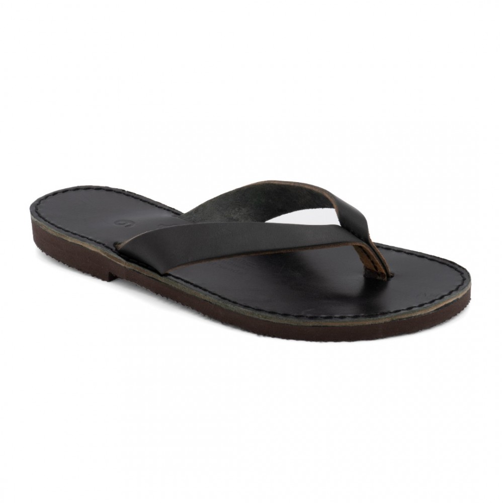 Women Leather Sandals Kouros 16, Black