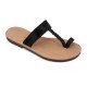 Women Leather Sandals Kouros & Iris 51, Black Women Leather Sandals Kouros & Iris 51, Black