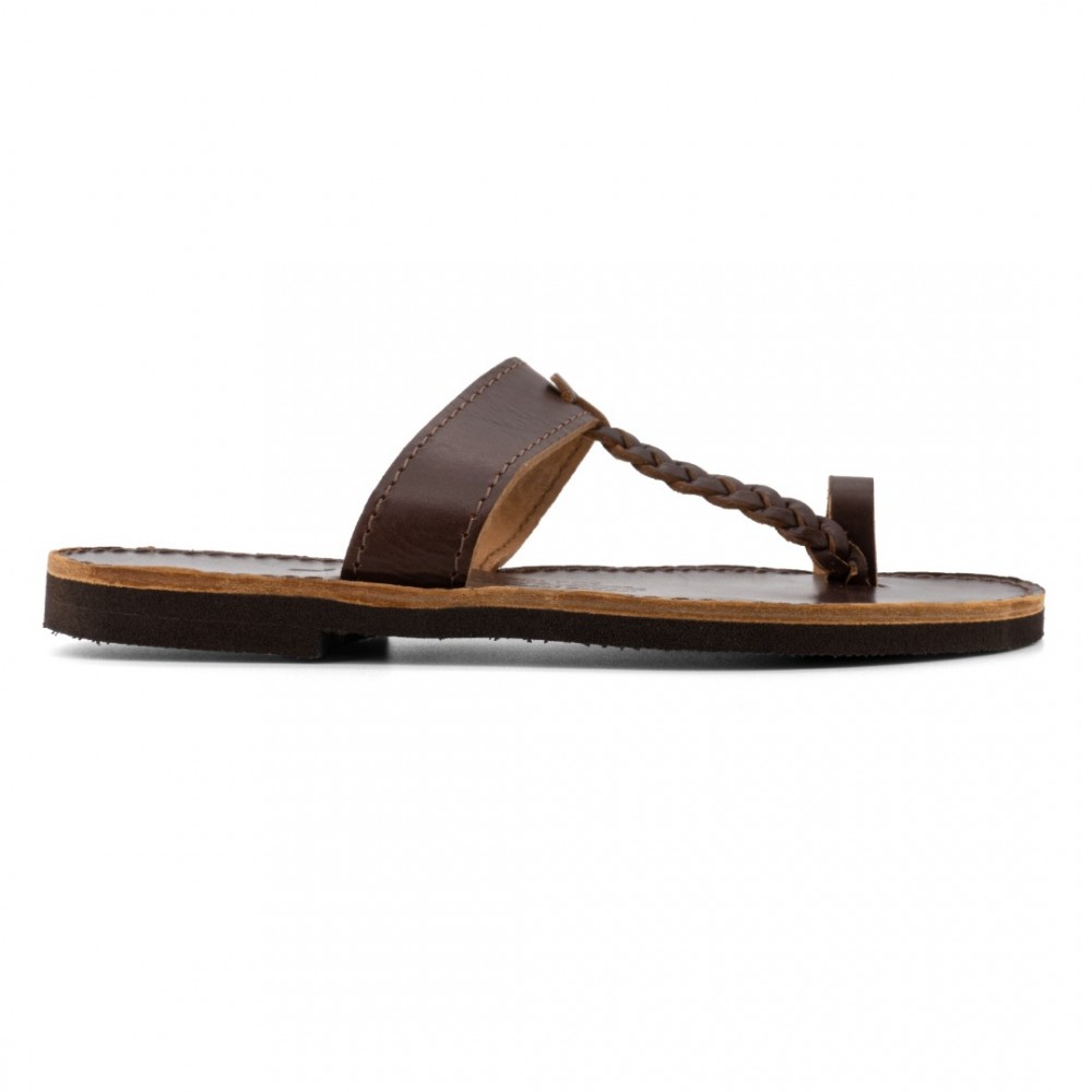 Women Leather Sandals Kouros & Iris 51, Brown Women Leather Sandals Kouros & Iris 51, Brown