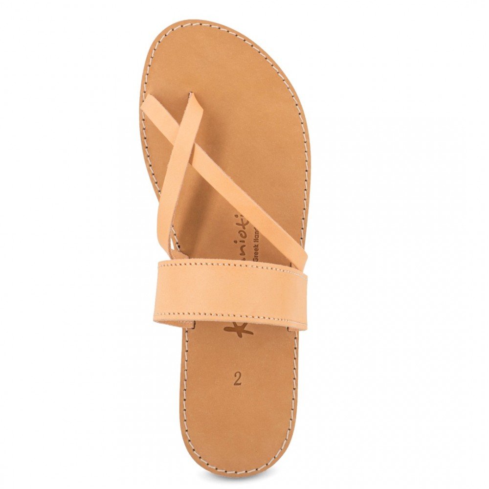 Men Leather Sandals Kouros 52, Natural Men Leather Sandals Kouros 52, Natural