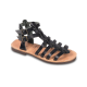 Women Leather Sandals Kouros 90, Black