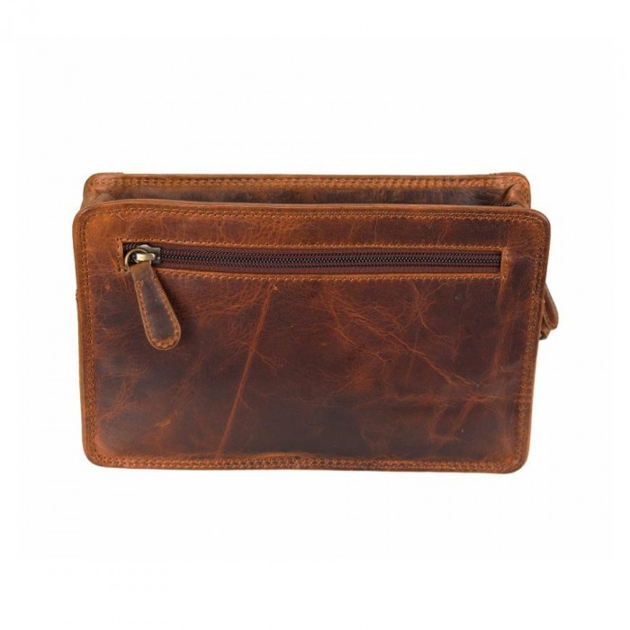 Leather Handbag Kouros P-25, Kara