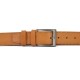 Stitched Leather Belt Kouros, Width 4,00cm, Natural Stitched Leather Belt Kouros, Width 4,00cm, Natural