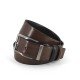 Double Sided Leather Belt Kouros, Width 3,50cm, Black/Brown