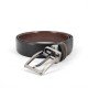 Double Sided Leather Belt Kouros, Width 3,50cm, Black/Brown
