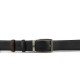 Double Sided Leather Belt Kouros, Width 3,50cm, Black/Brown