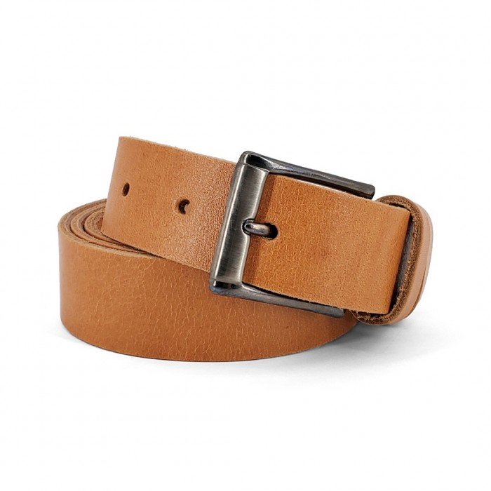 Leather Belt Kouros, Width 3,00cm, Natural